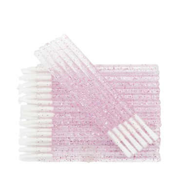 Lot de 100 Micro-Pinceaux Applicateurs Dentaires de couleur rose